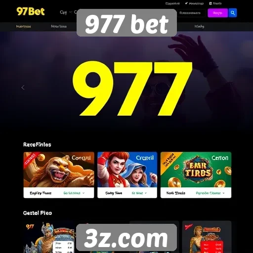 Análise da interface do usuário do site 977 bet